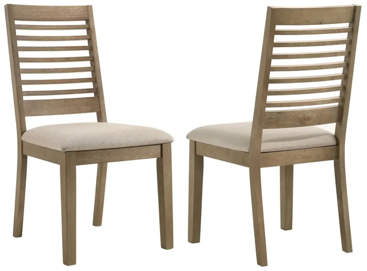 Scottsdale - Wood Dining Side Chair (Set of 2) - Washed Brown