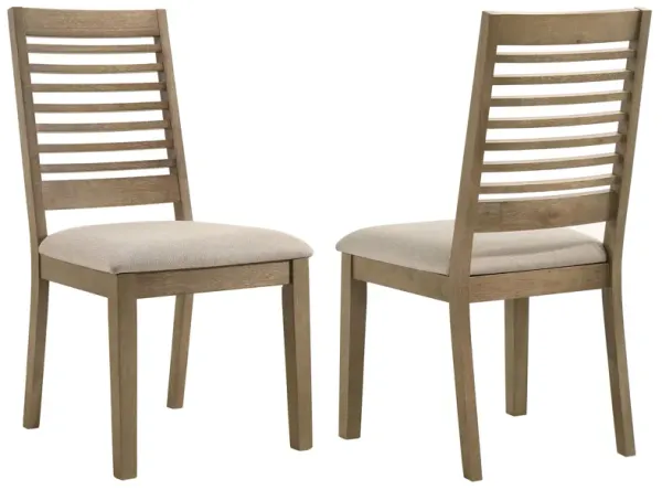 Scottsdale - Wood Dining Side Chair (Set of 2) - Washed Brown