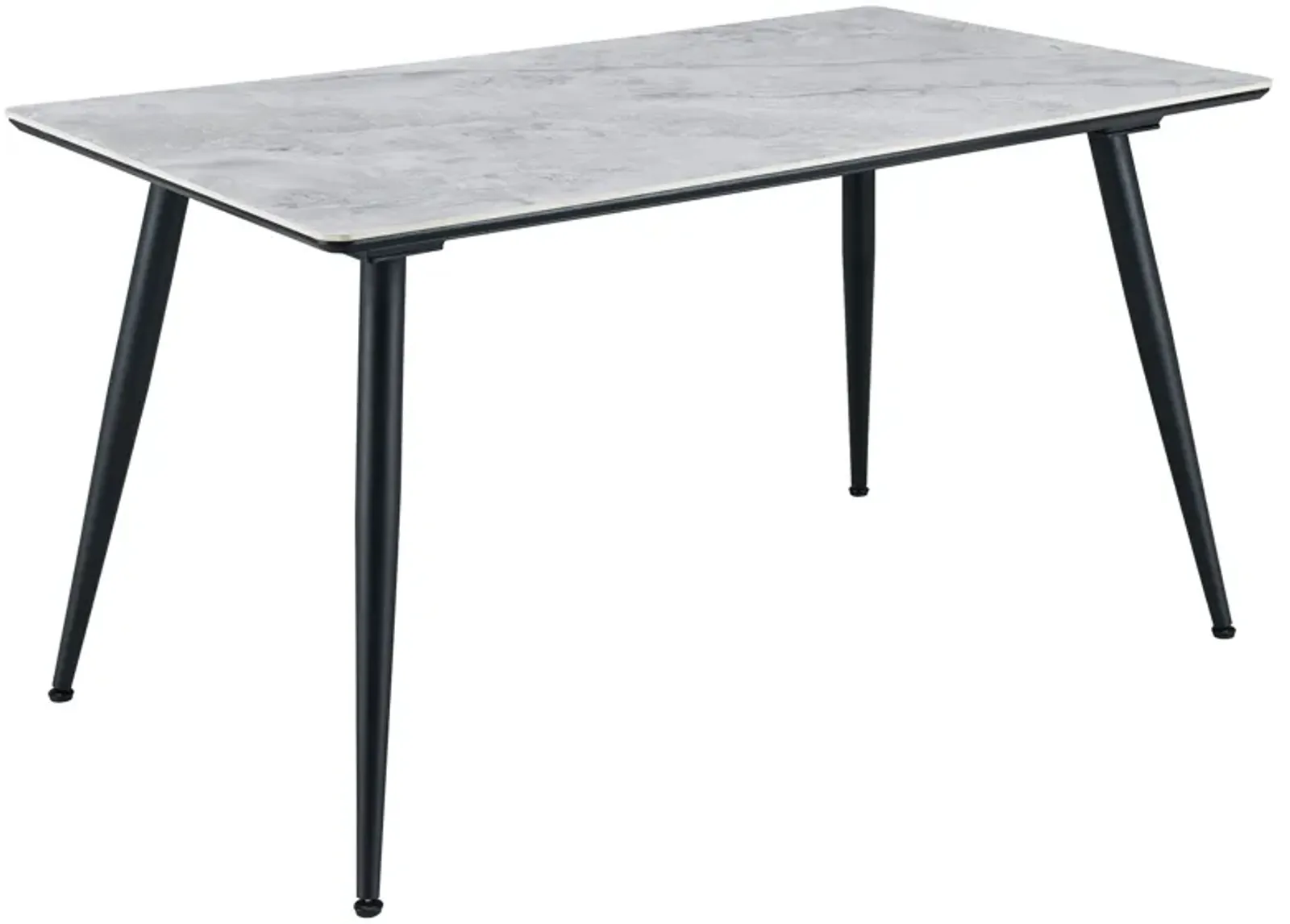 Dennison - Rectangular Ceramic Top Dining Table Gray - Gray Marble