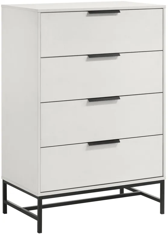 Sonora - 4-Drawer Bedroom Chest - White