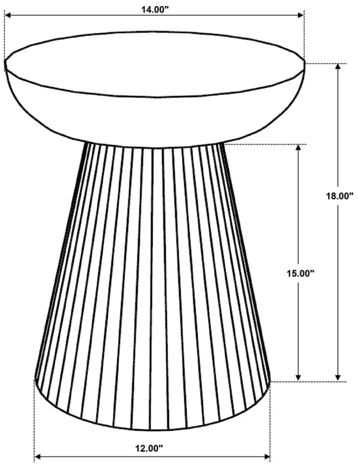 Aureo - Round Solid Wood Accent Side Table - Wild Honey