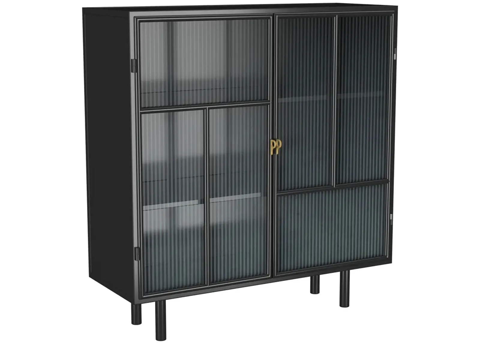 Dalia - 2 Door Accent Storage Cabinet With Shelving - Black