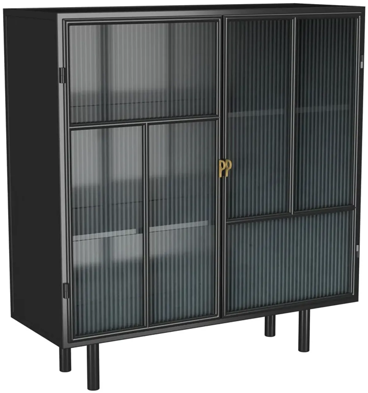 Dalia - 2 Door Accent Storage Cabinet With Shelving - Black