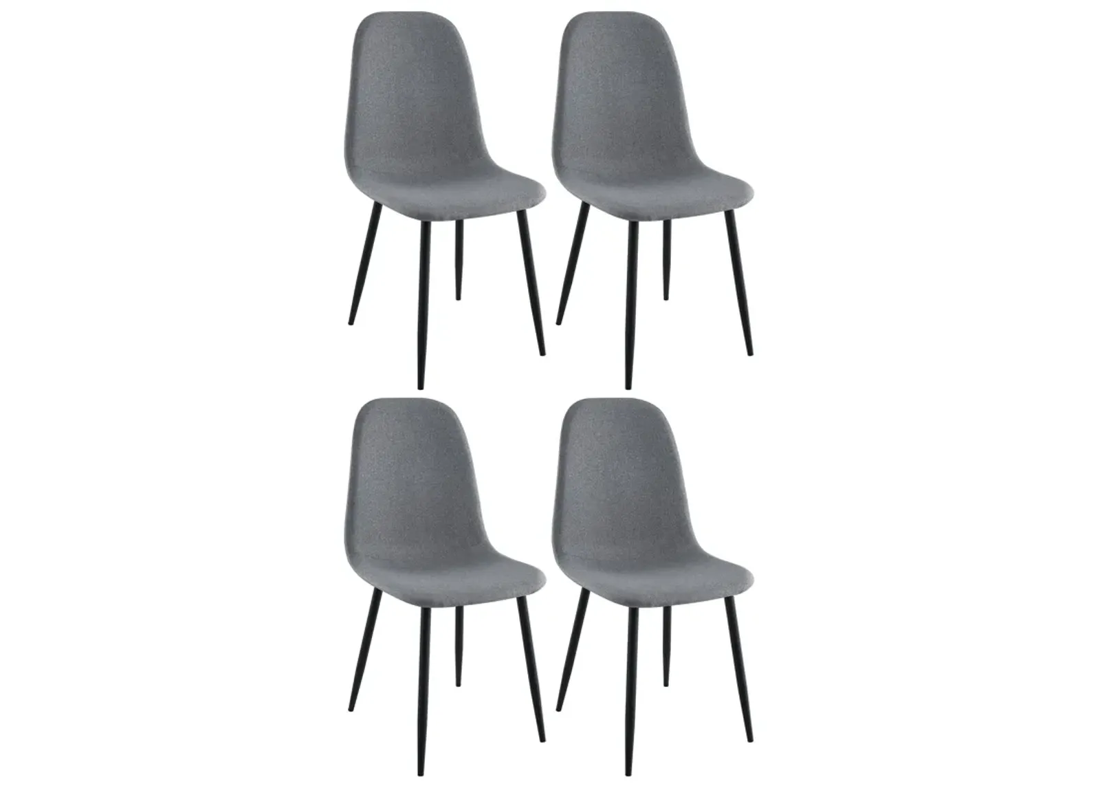 Dennison - Upholstered Dining Side Chair (Set of 4) - Gray