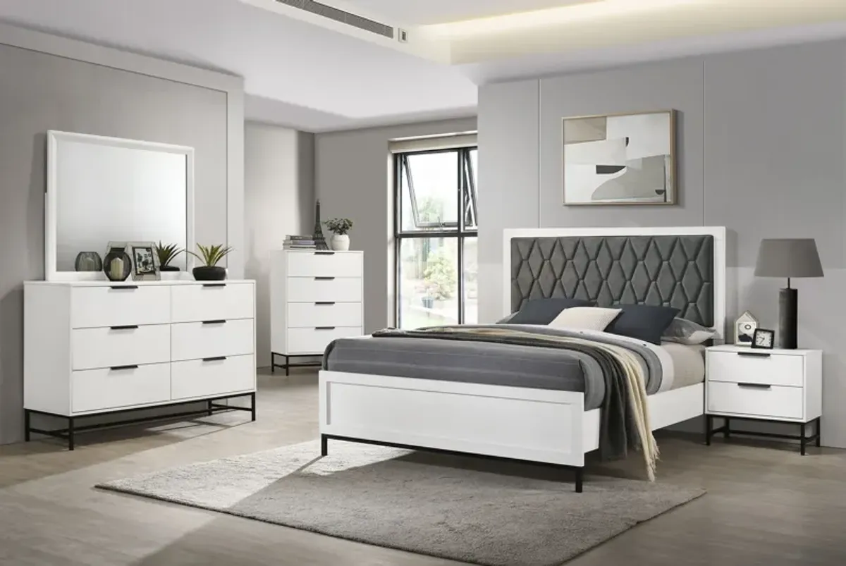 Sonora - 6-Drawer Bedroom Dresser - White