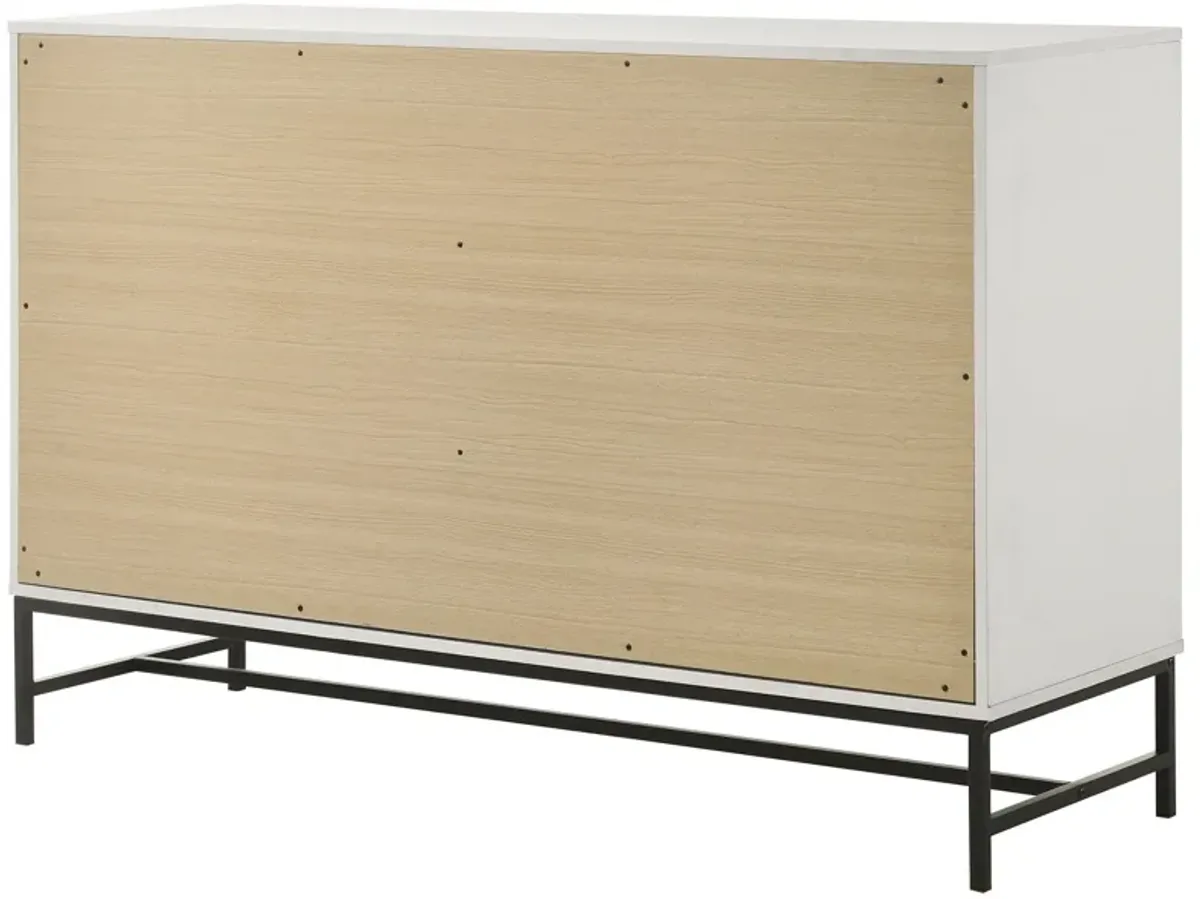 Sonora - 6-Drawer Bedroom Dresser - White