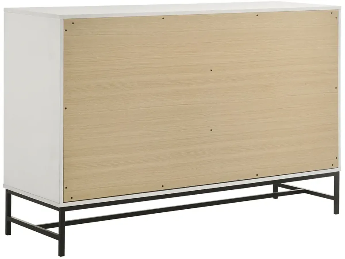 Sonora - 6-Drawer Bedroom Dresser - White