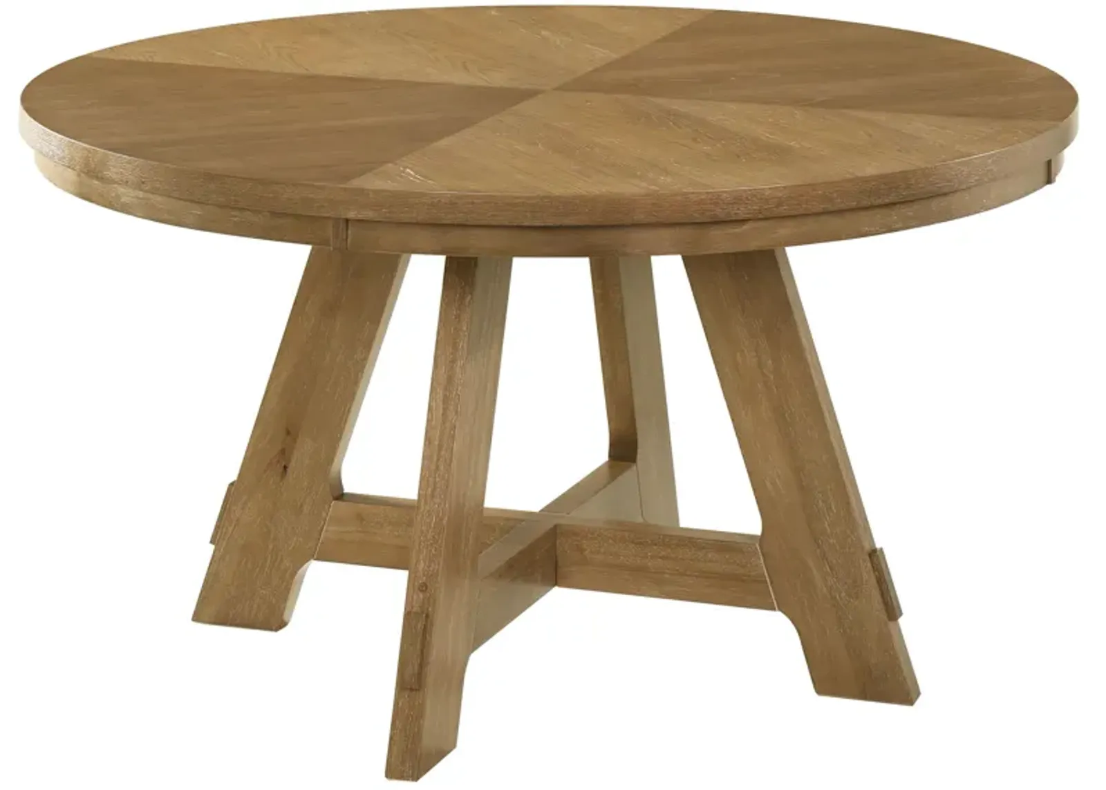 Danvers - Round Wood Dining Table - Brown Oak