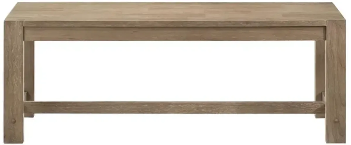 Scottsdale - Wood Trestle Base Dining Bench - Washed Brown