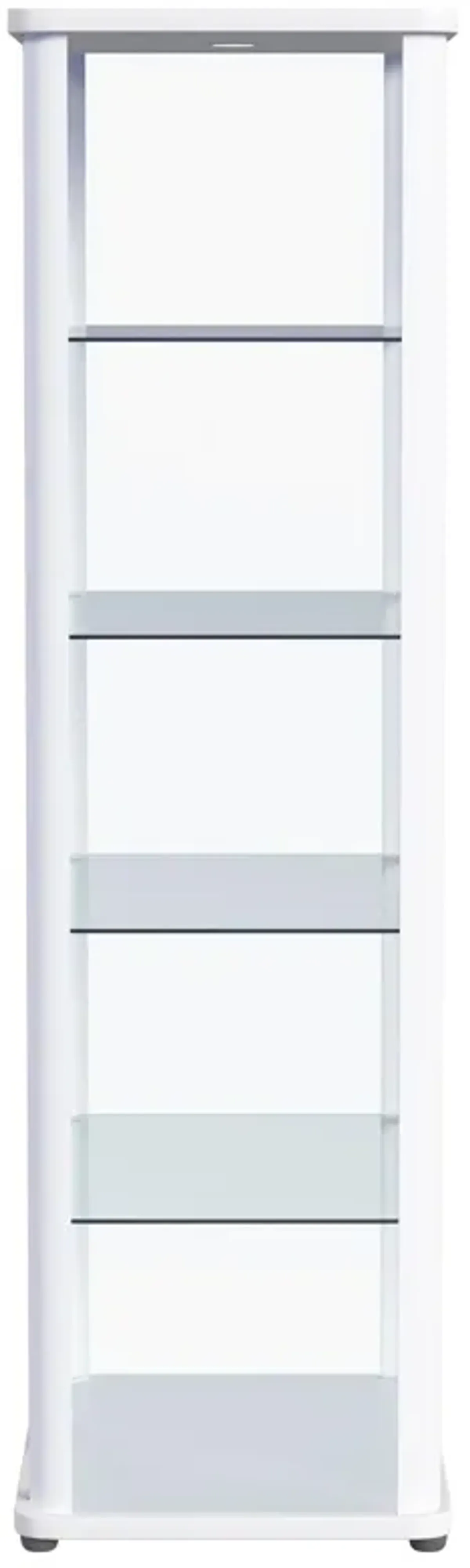 Aero - 5-Shelf Display Curio Cabinet With Led Lighting