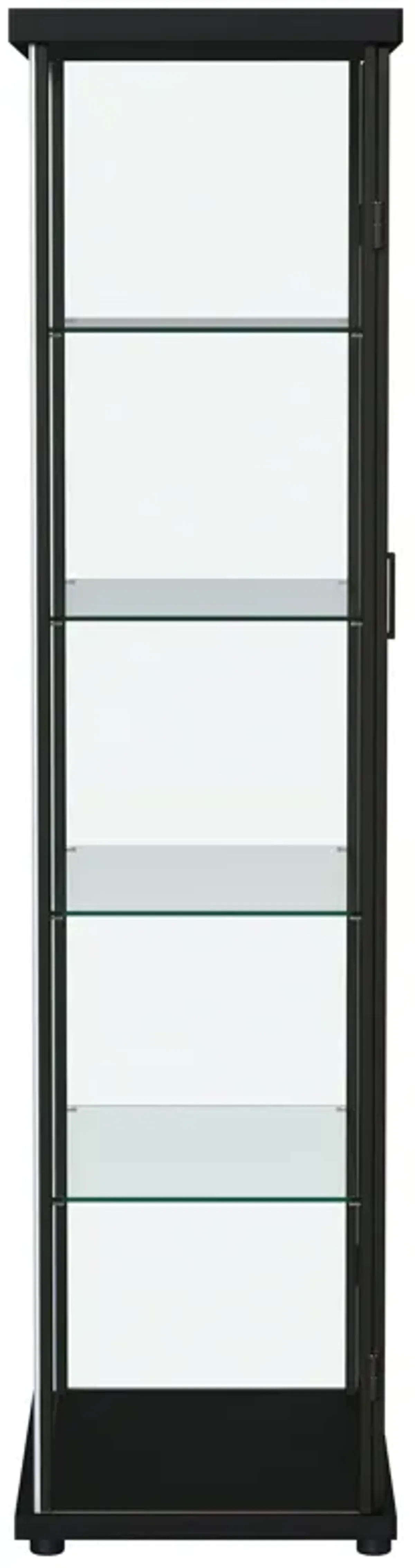 Aero - 5-Shelf Display Curio Cabinet With Led Lighting