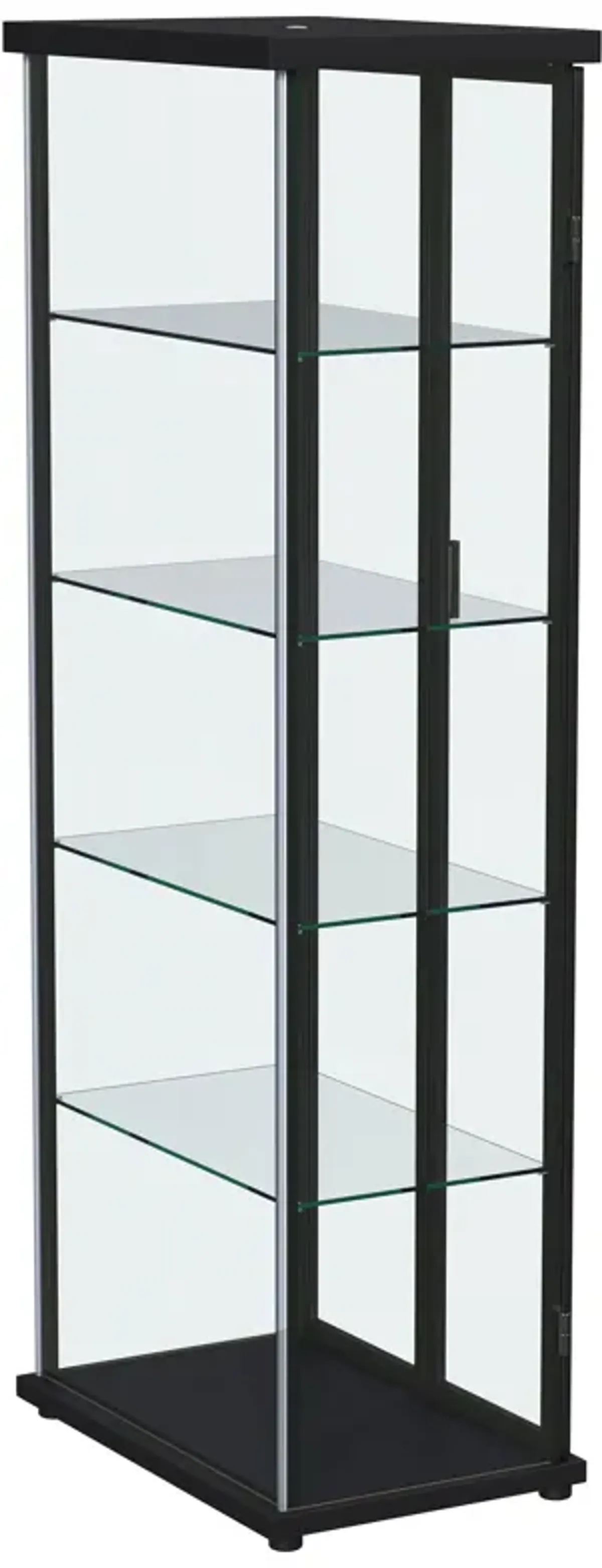 Aero - 5-Shelf Display Curio Cabinet With Led Lighting