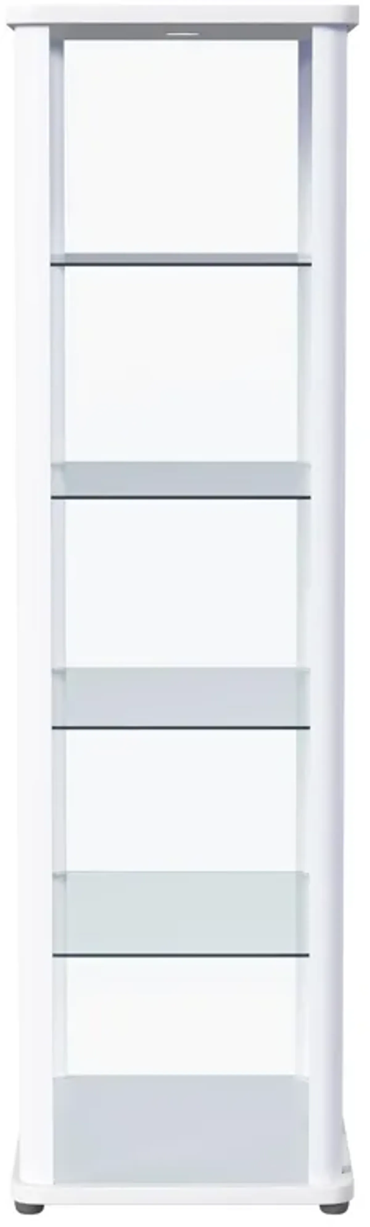 Aero - 5-Shelf Display Curio Cabinet With Led Lighting