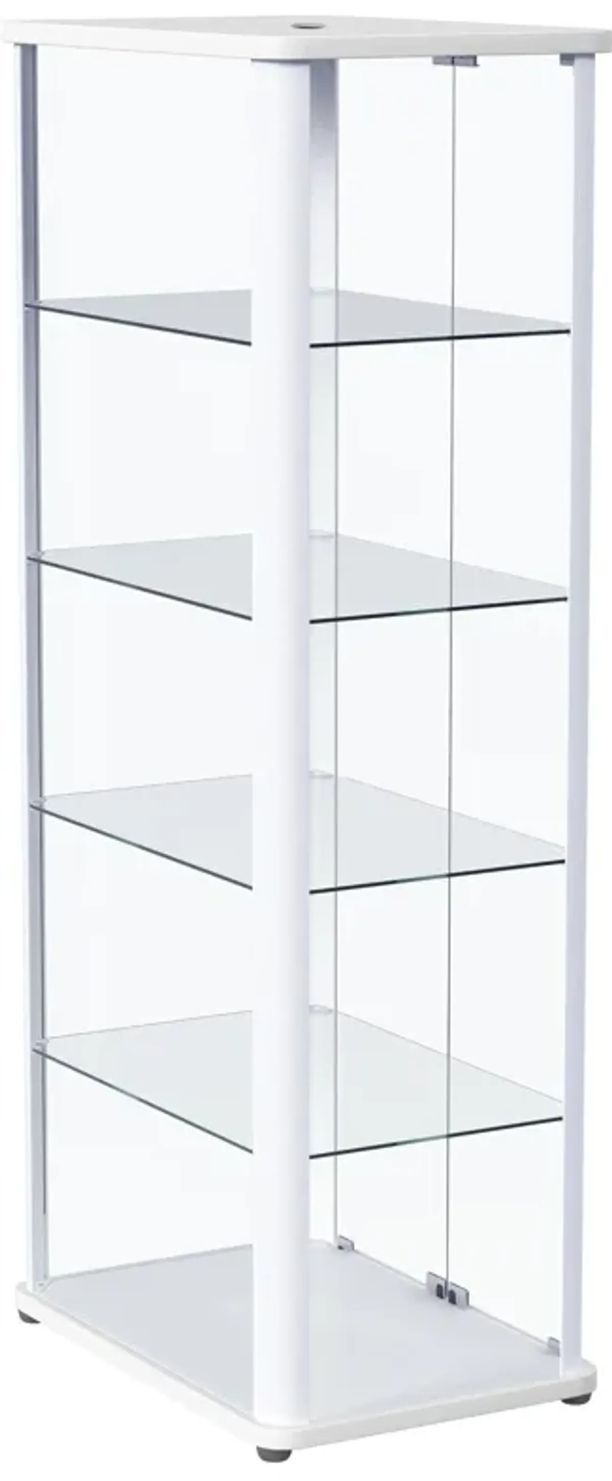 Aero - 5-Shelf Display Curio Cabinet With Led Lighting