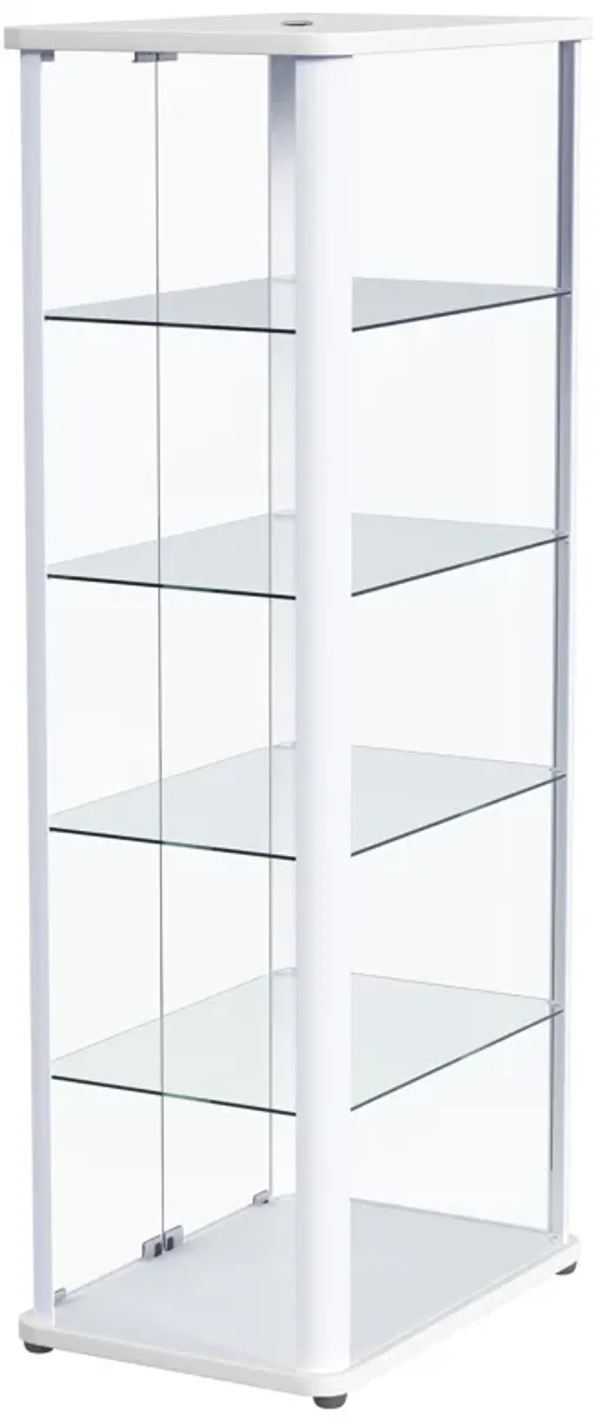 Aero - 5-Shelf Display Curio Cabinet With Led Lighting