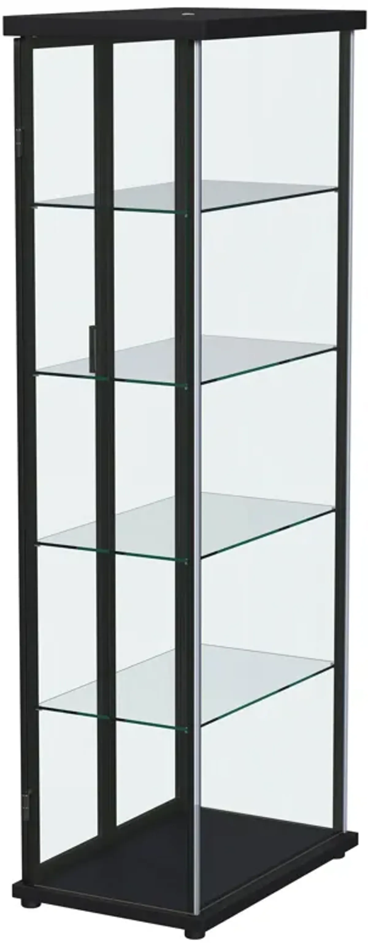 Aero - 5-Shelf Display Curio Cabinet With Led Lighting