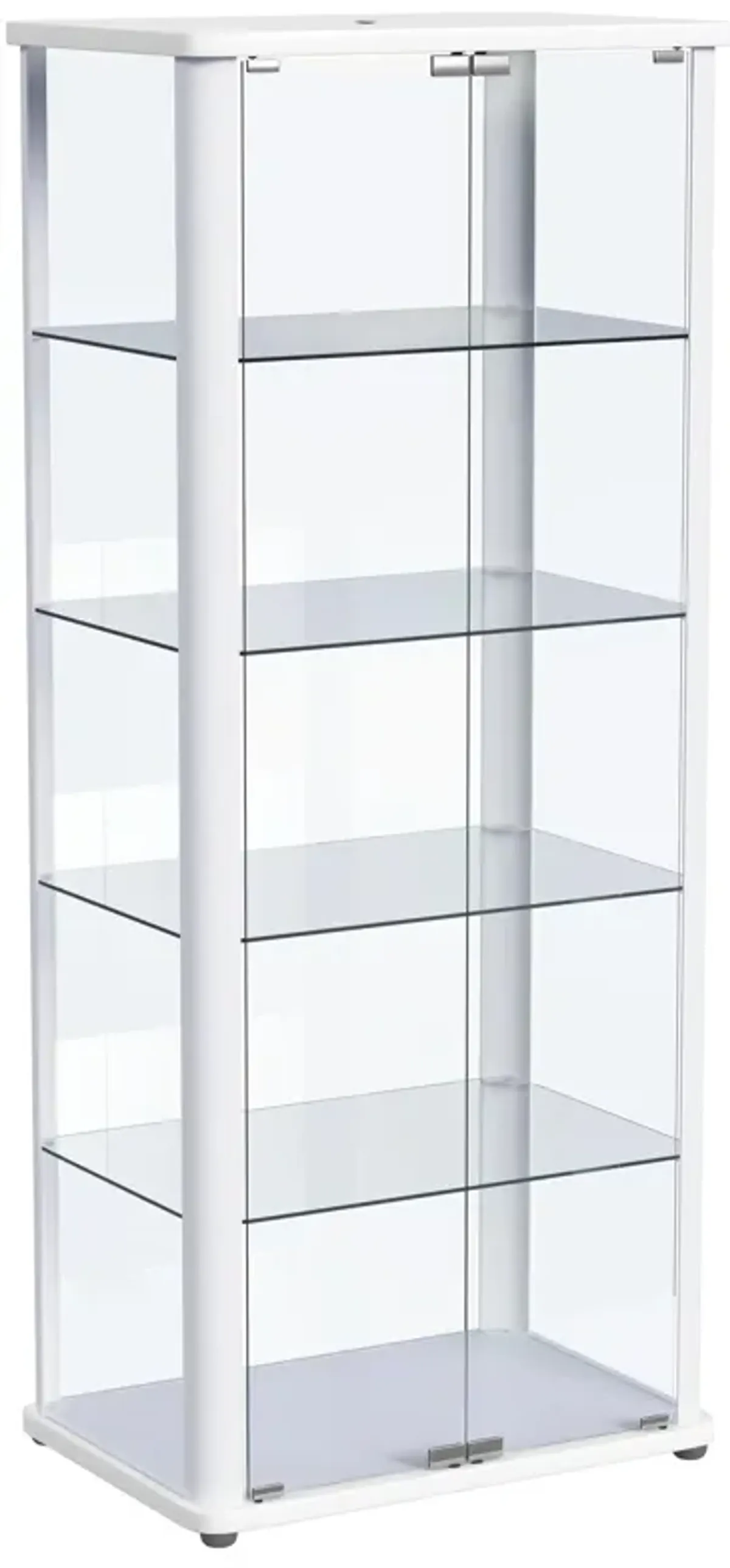 Aero - 5-Shelf Display Curio Cabinet With Led Lighting