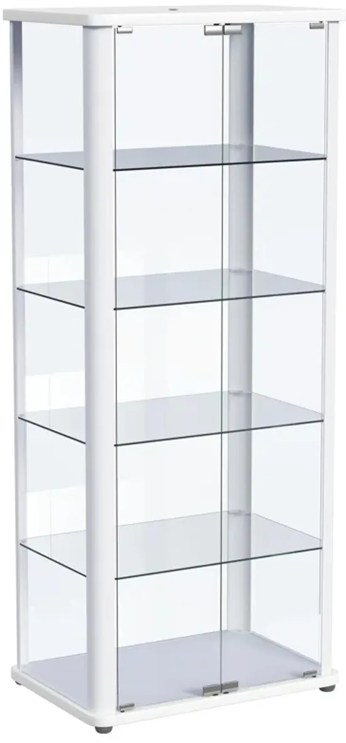 Aero - 5-Shelf Display Curio Cabinet With Led Lighting