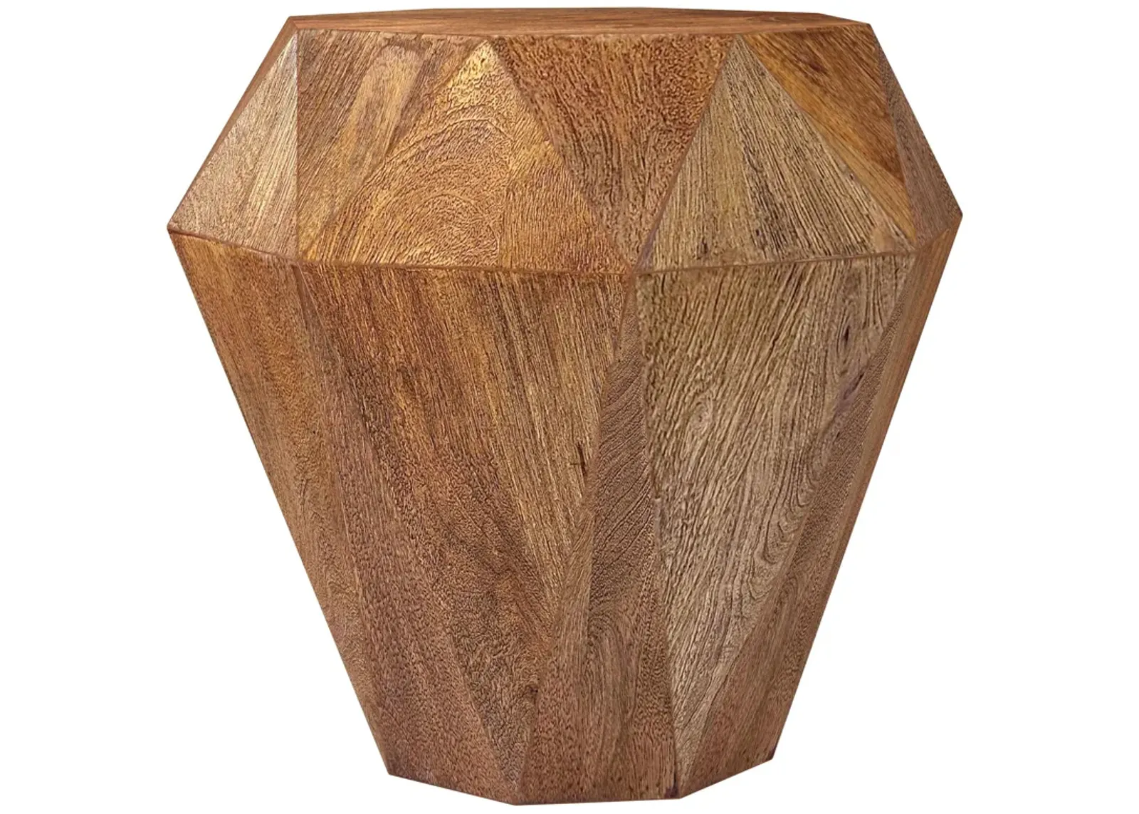 Jacinto - Octagonal Solid Mango Wood Side Table