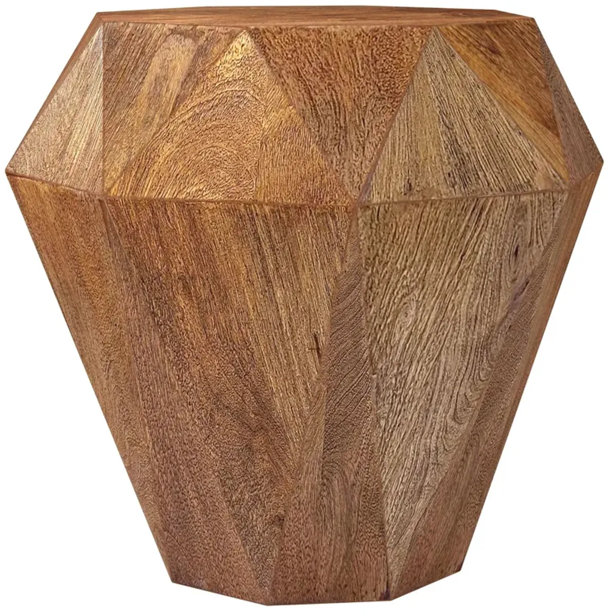 Jacinto - Octagonal Solid Mango Wood Side Table