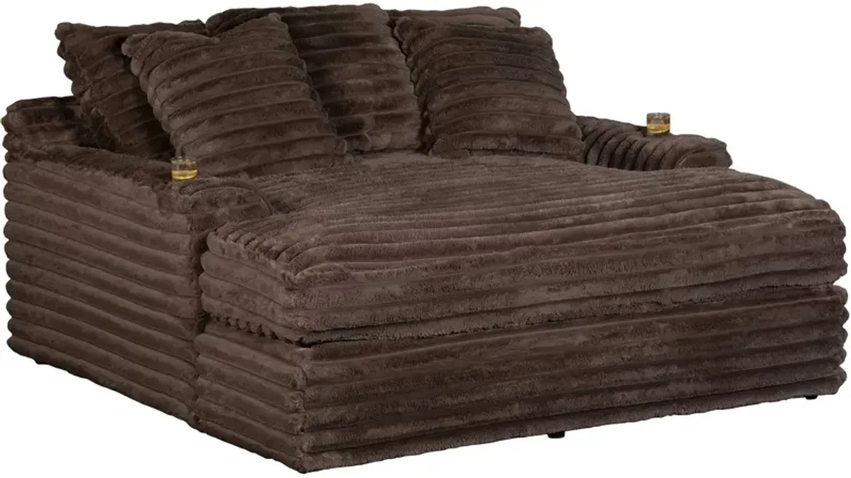 Oversized Chaise - Julia Chocolate