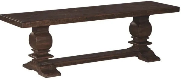 Hillcott - Dark Brown - Extra Large Dining Room Bench