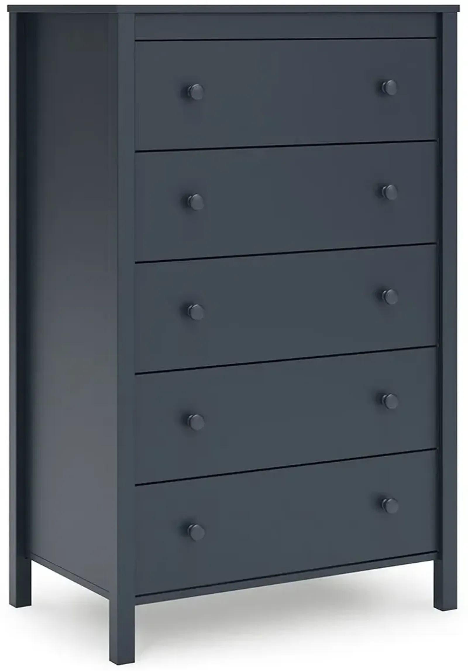 Simmenfort - Navy Blue - Five Drawer Chest