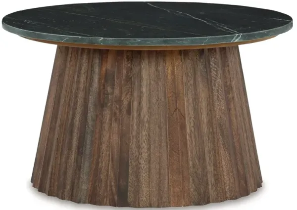 Ceilby - Accent Cocktail Table - Black / Brown