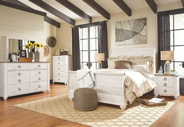 Willowton - Sleigh Bedroom Set
