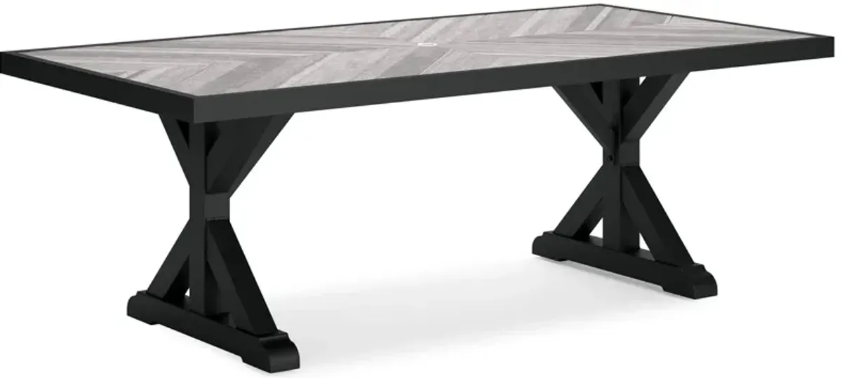 Beachcroft - Rect Dining Table W/Umb Opt