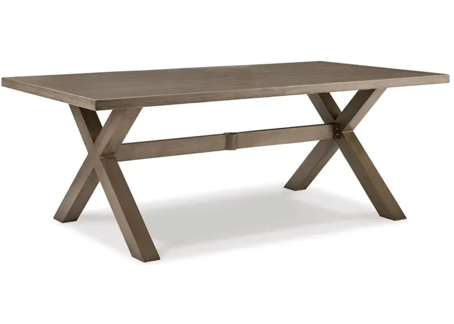 Beach Front - Beige - Rect Dining Table W/Umb Opt