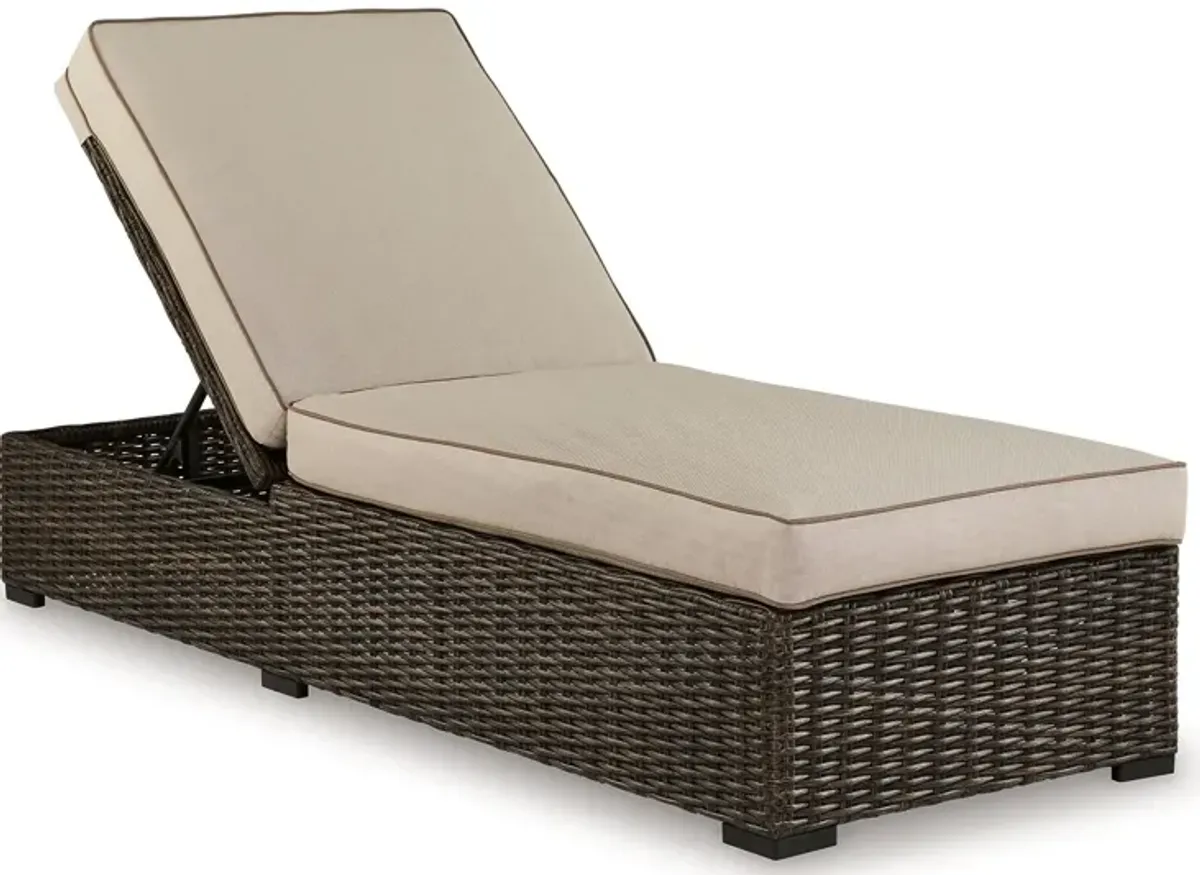 Coastline Bay - Brown - Chaise Lounge With Cushion