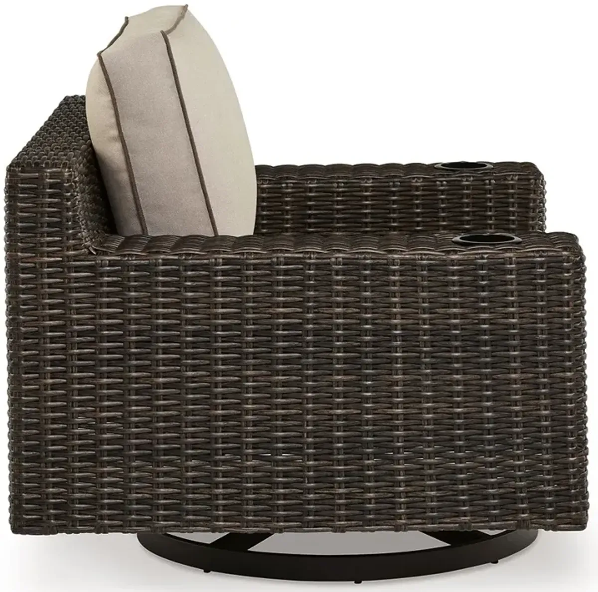 Coastline Bay - Brown - Swivel Lounge W/ Cushion