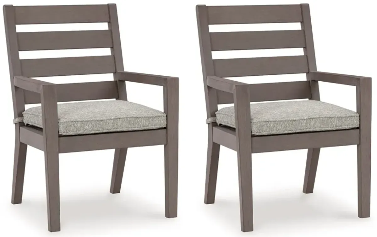 Hillside Barn - Gray / Brown - Arm Chair With Cushion (Set of 2)