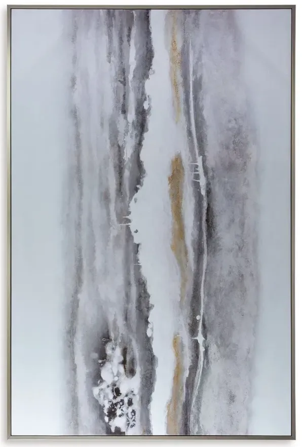 Acebell - Gray / White - Wall Art