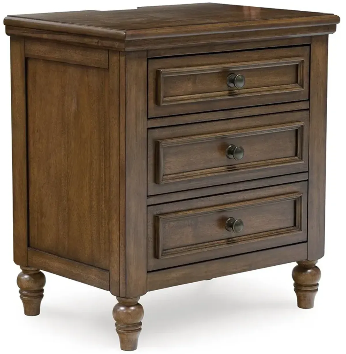 Sturlayne - Brown - Three Drawer Night Stand