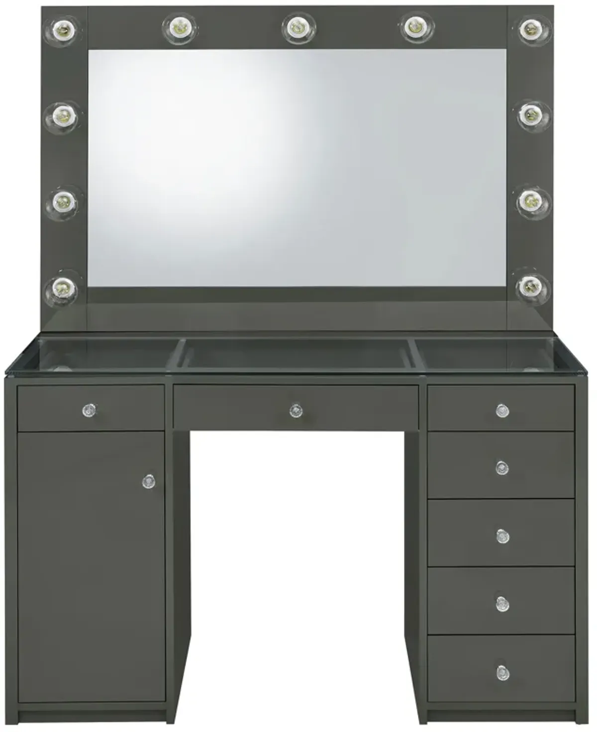 Acena - 7-Drawer Vanity Set With Lighting