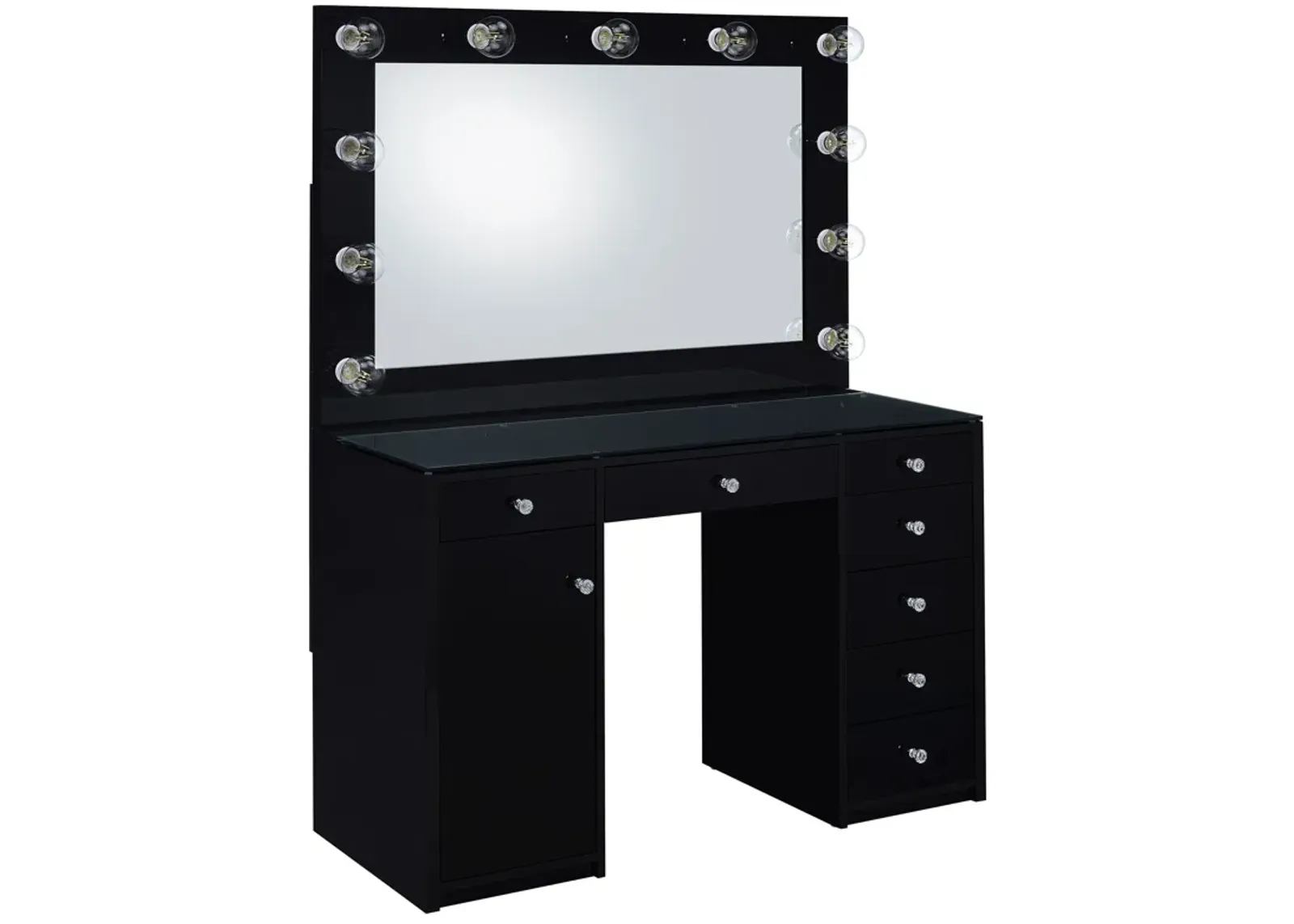 Acena - 7-Drawer Vanity Set With Lighting