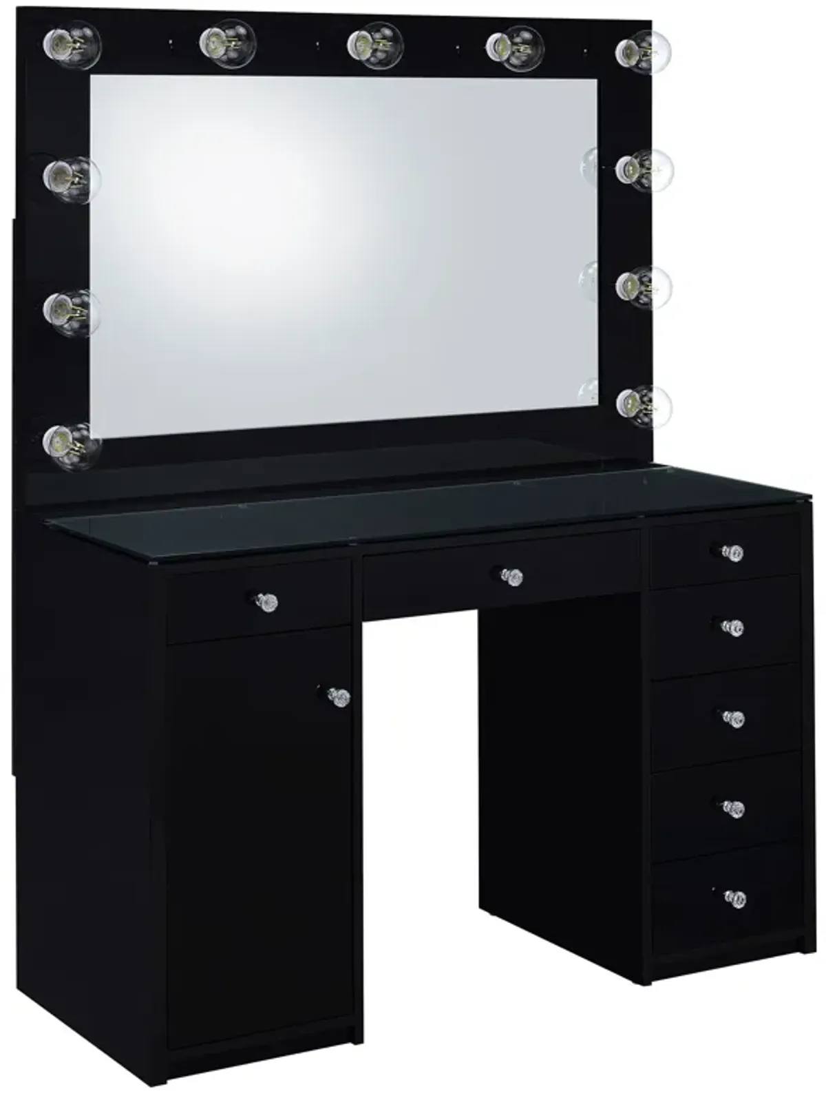 Acena - 7-Drawer Vanity Set With Lighting