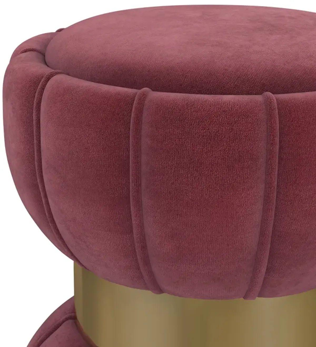 Sora - Round Upholstered Ottoman