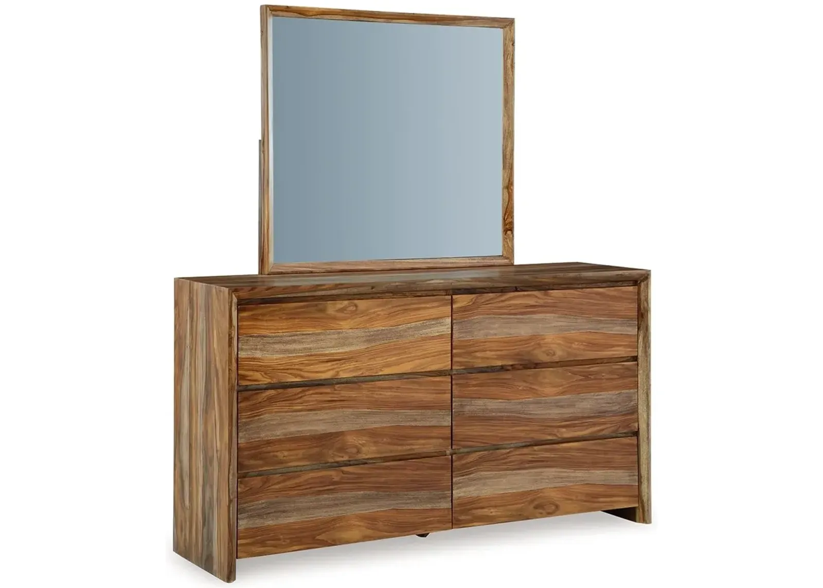 Dressonni - Brown - Dresser And Mirror