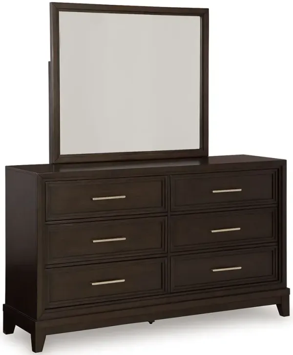 Neymorton - Dark Grayish Brown - Dresser And Mirror