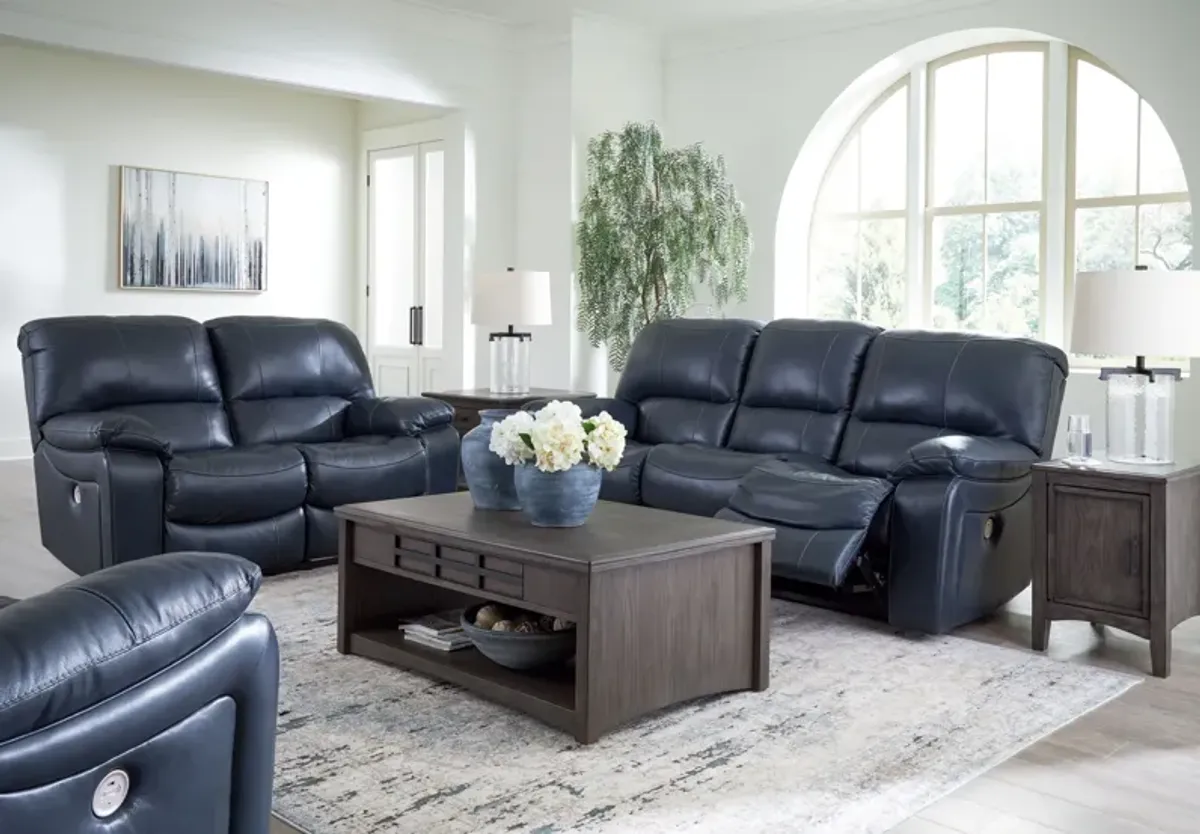 Leesworth - Ocean - 3 Pc. - Power Reclining Sofa, Power Reclining Loveseat, Power Rocker Recliner