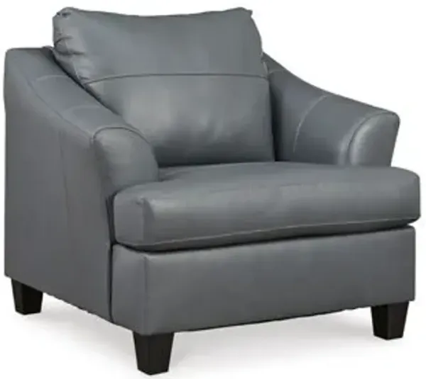 Genoa - Steel - 2 Pc. - Chair And A Half, Ottoman