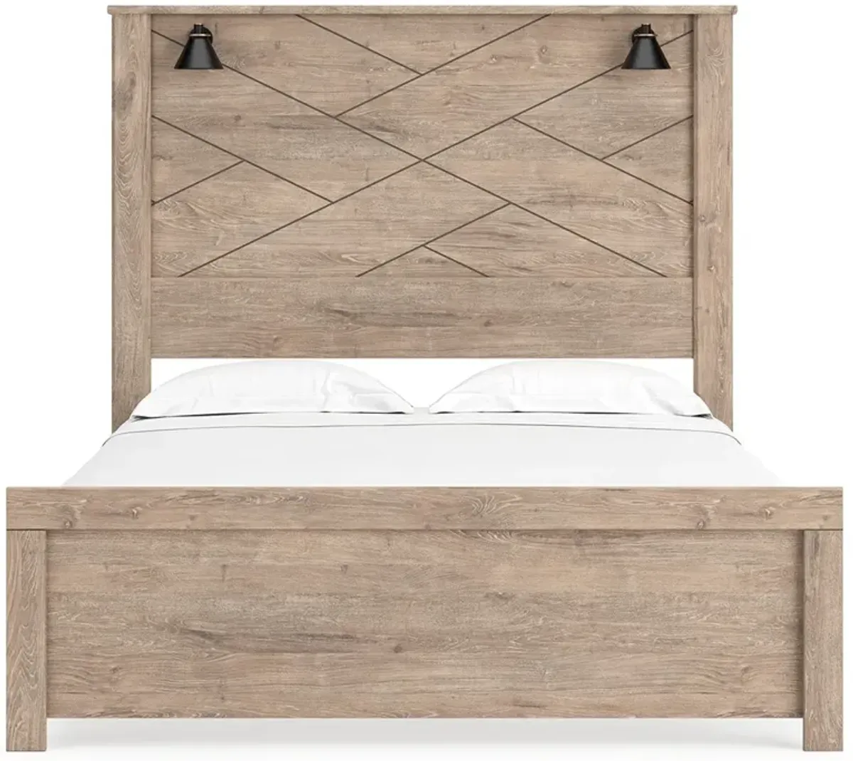 Senniberg - Panel Bed With Sconces