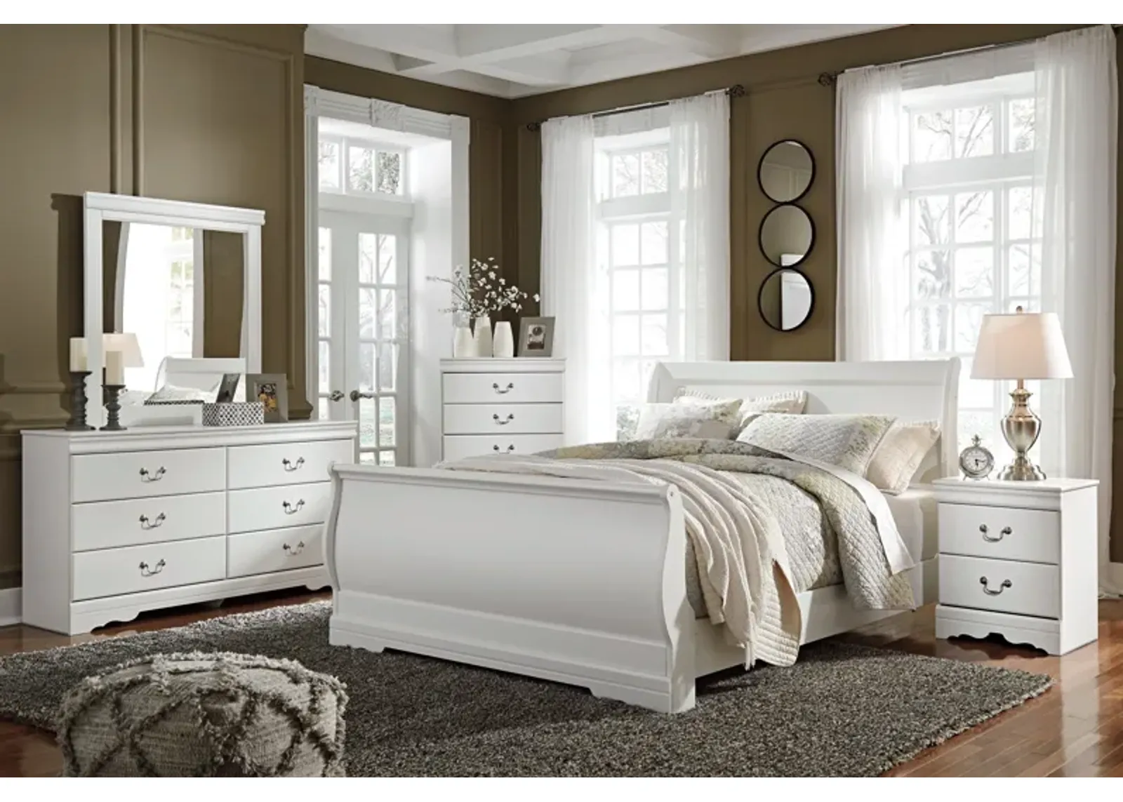 Anarasia - Sleigh Bed Set