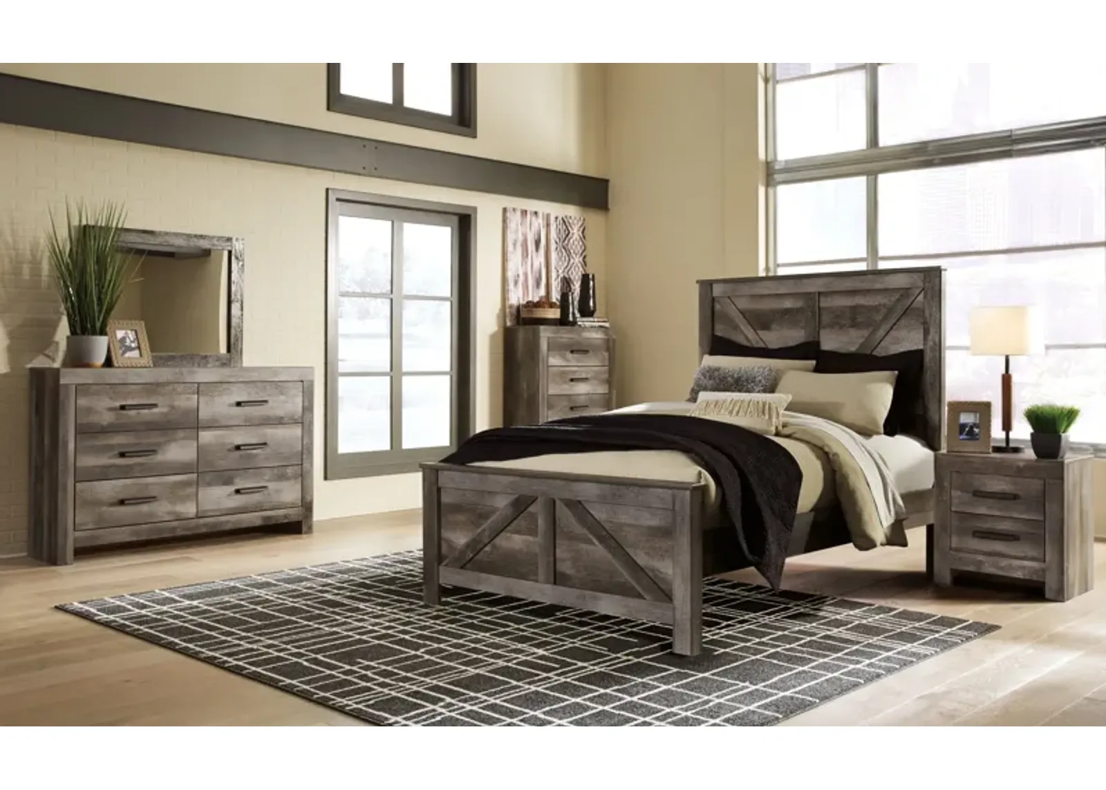 Wynnlow - Crossbuck Panel Bedroom Set