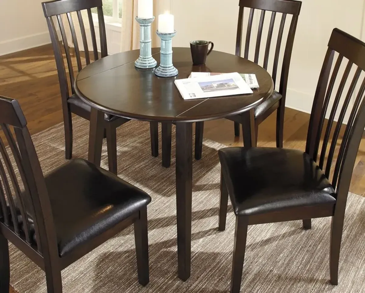 Hammis - Round Dining Drop Leaf Table Set