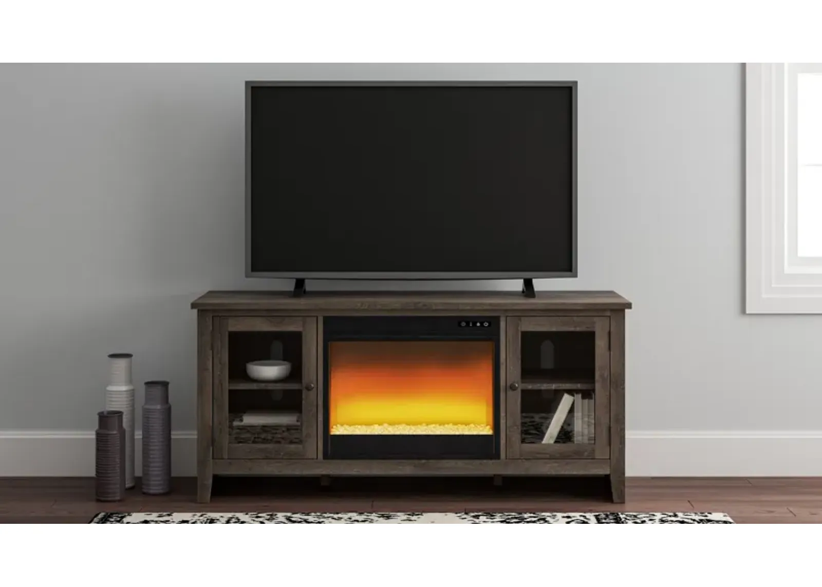 Arlenbry - TV Stand With Fireplace