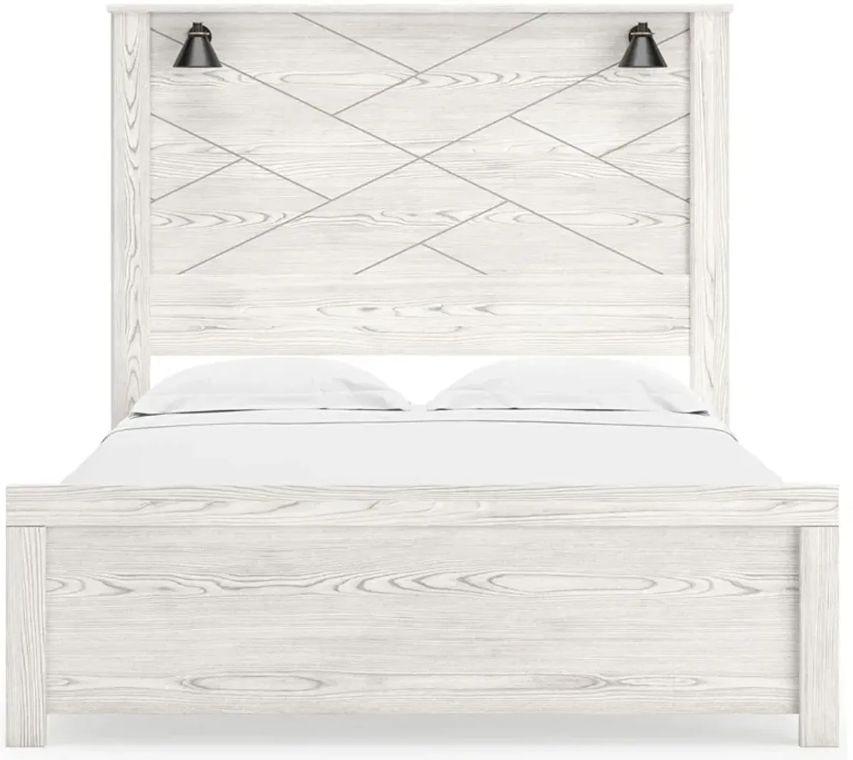 Gerridan - Panel Bed With Sconces